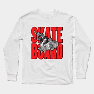 Coolest Skater Boy - Version 01 Long Sleeve T-Shirt